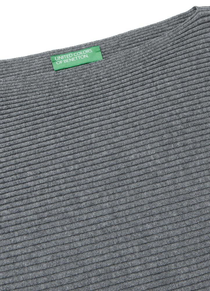Benetton Maglieria Maglia SC Barca M/L Barchetta Cotone Lana Boxy