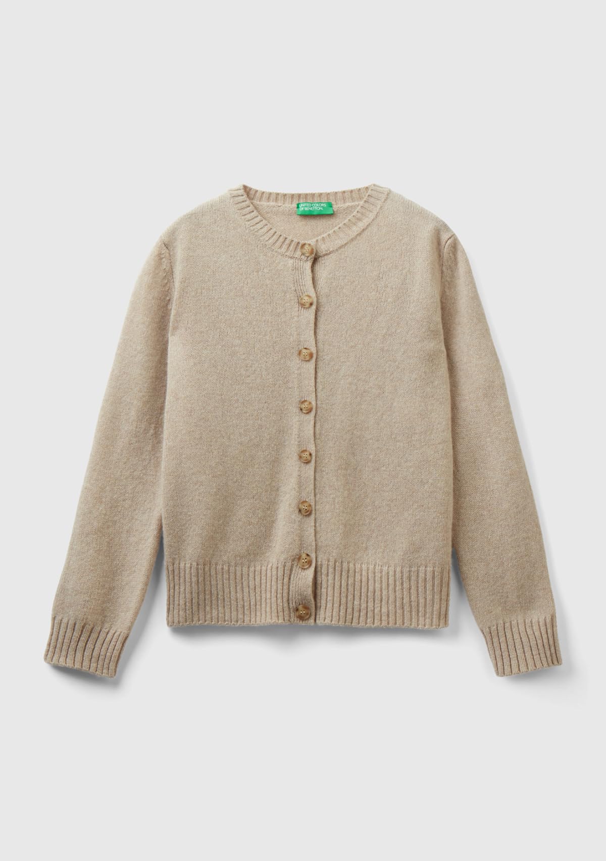Benetton Coreana 103me500l Cardigan Donna Shetland Regular