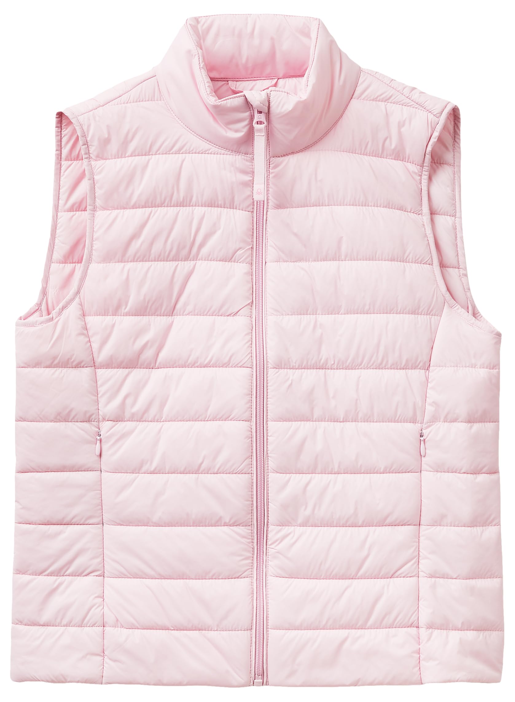 Benetton 2TWDdj00V Gilet Donna Blu Nylon Imbottito