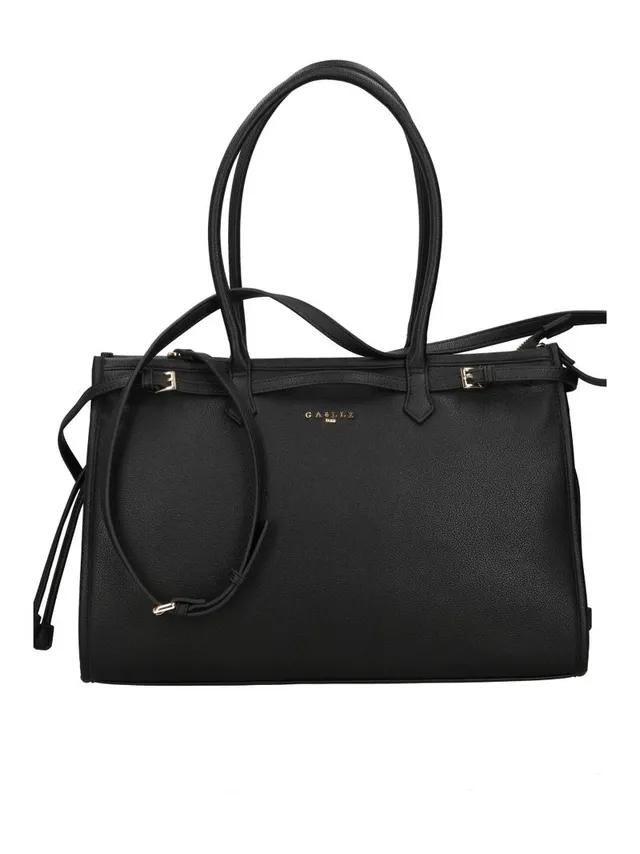 Gaelle Paris GAACW03043 Maxi Shopper Nero Ecopelle