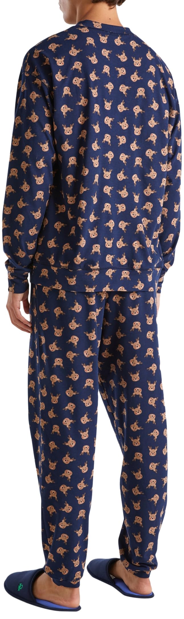 Benetton Set Pigiama Uomo Pile S Garfield Allover