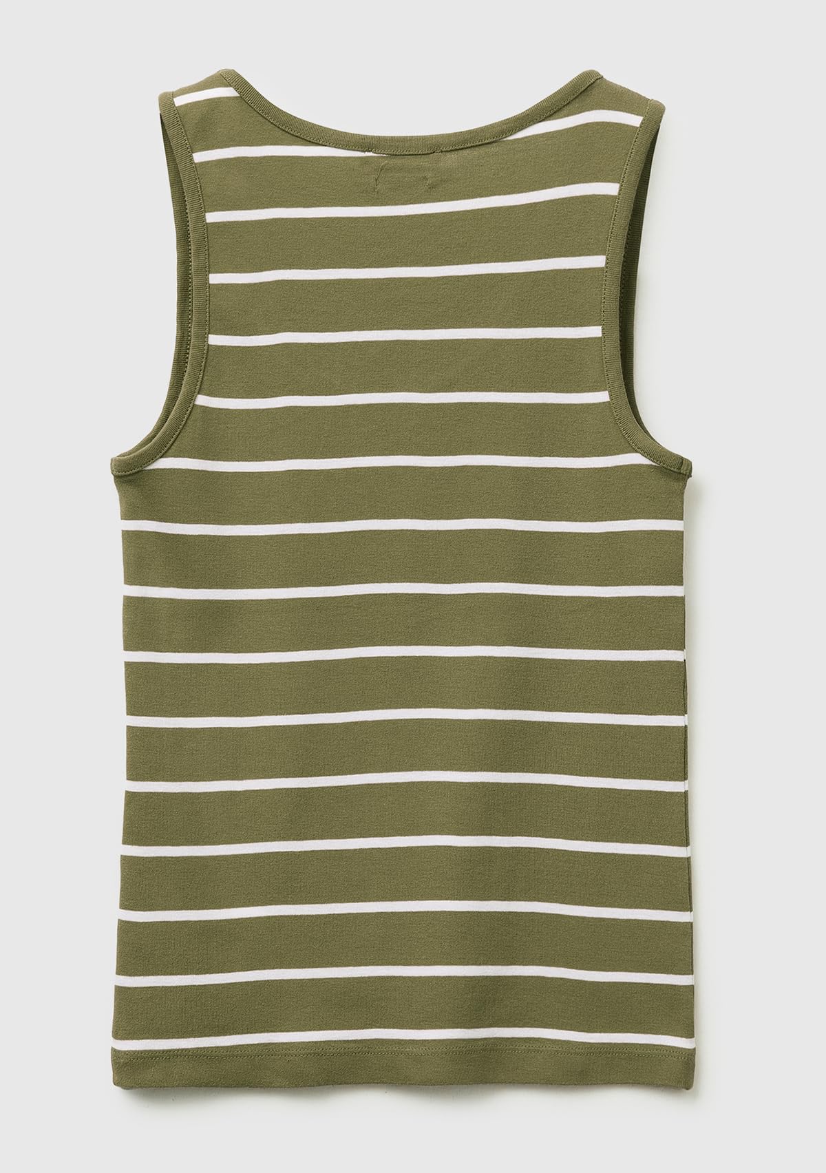 Benetton Canotta Costina Rigata Slim Fit Tinta Unita