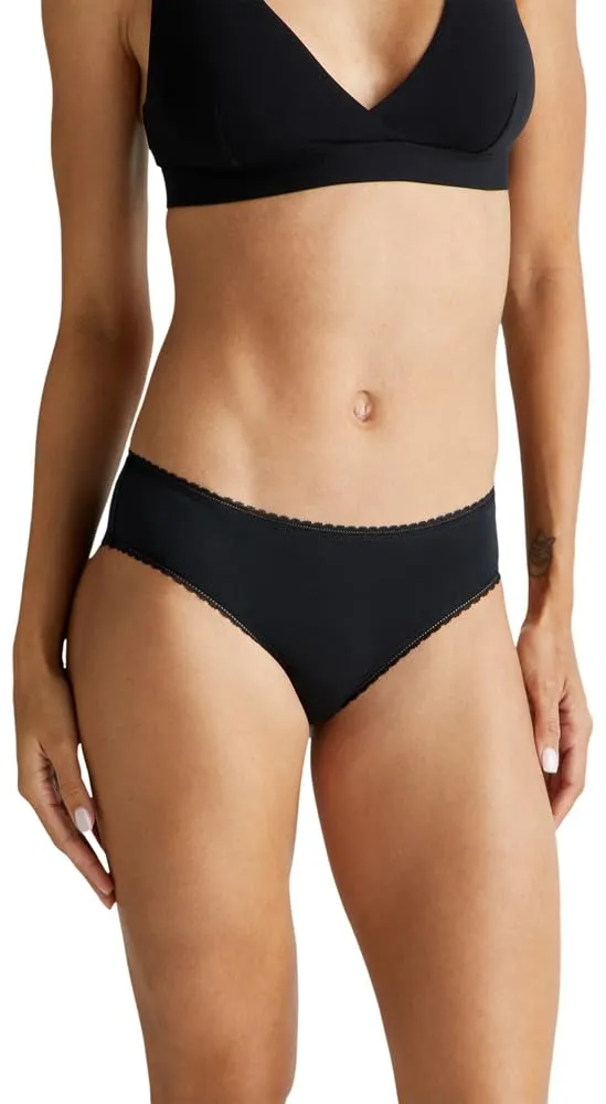 Benetton Intimo e Pigiami 3OVL1S01F slip donna XS nero modal