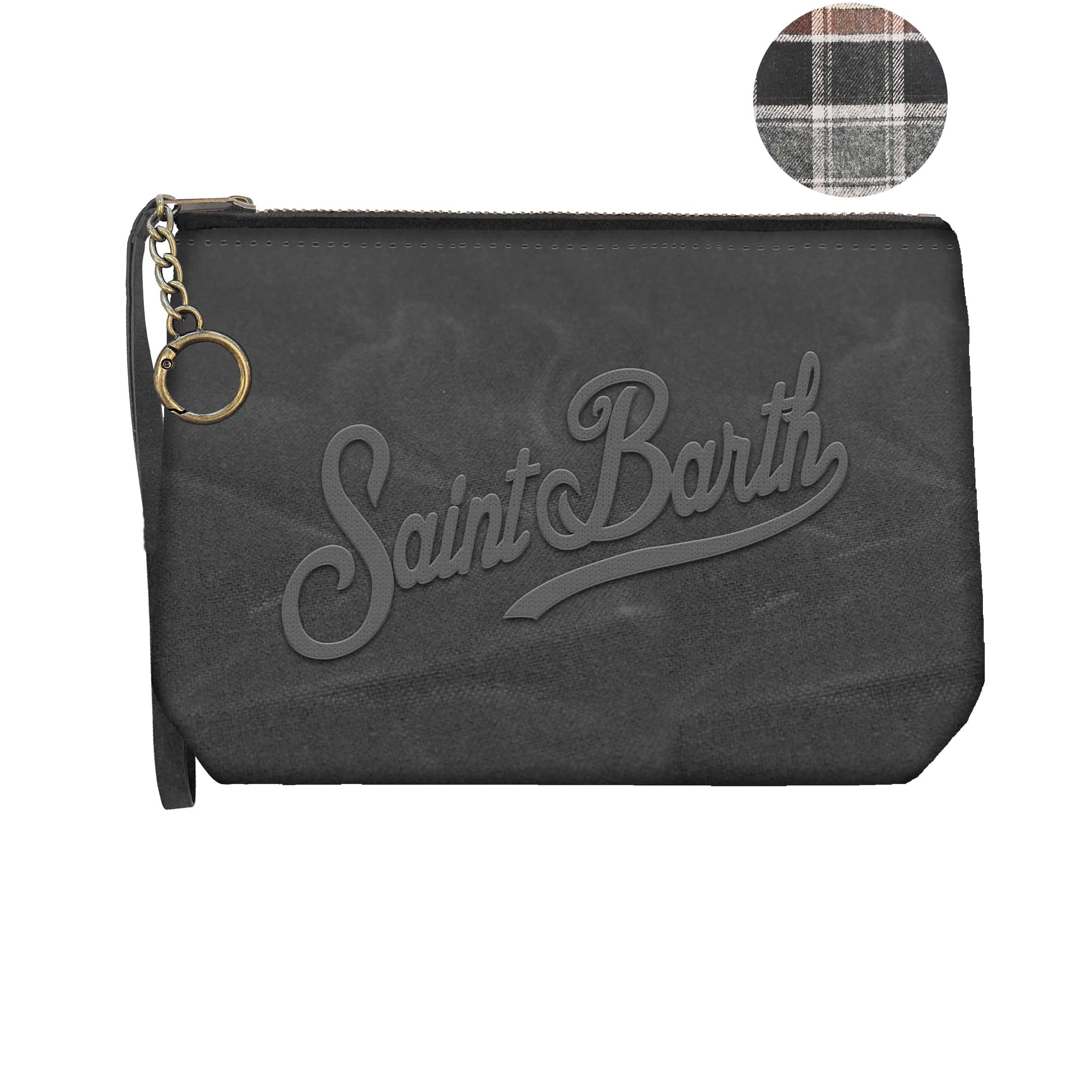 MC2 Saint Barth Aline Mini Wax Pochette Nero Nylon