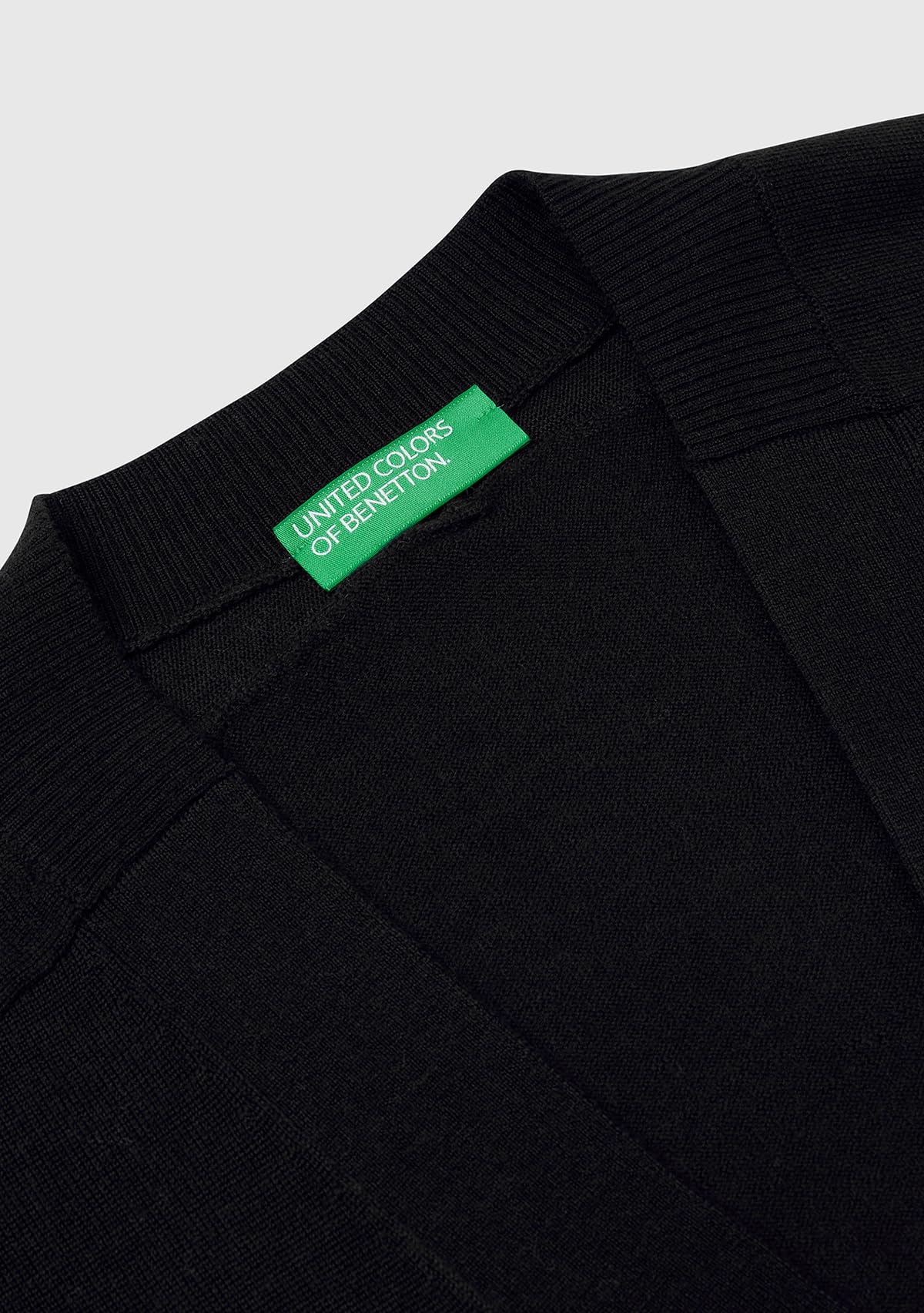 Benetton Maglieria 11ahd604r Cardigan Merino Nero Taglia XS
