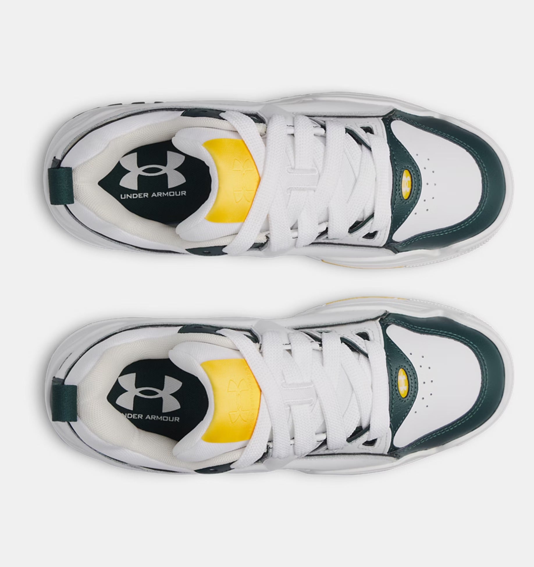 Under Armour HB-Lo 77-6005922 Sneaker Uomo Bianco Verde Pelle