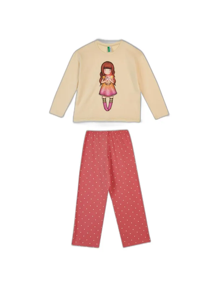 Benetton Pigiama Gorjuss Bambina S Manica Lunga