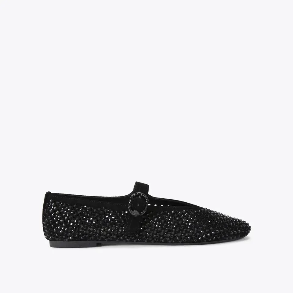 Kurt Geiger Mayfair 2656300209 Ballerina Nera Cristalli