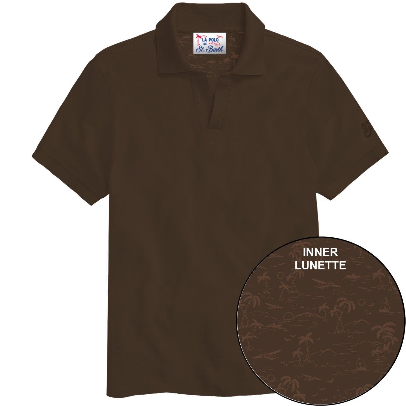 MC2 Saint Barth Charles 00125L polo marrone cotone
