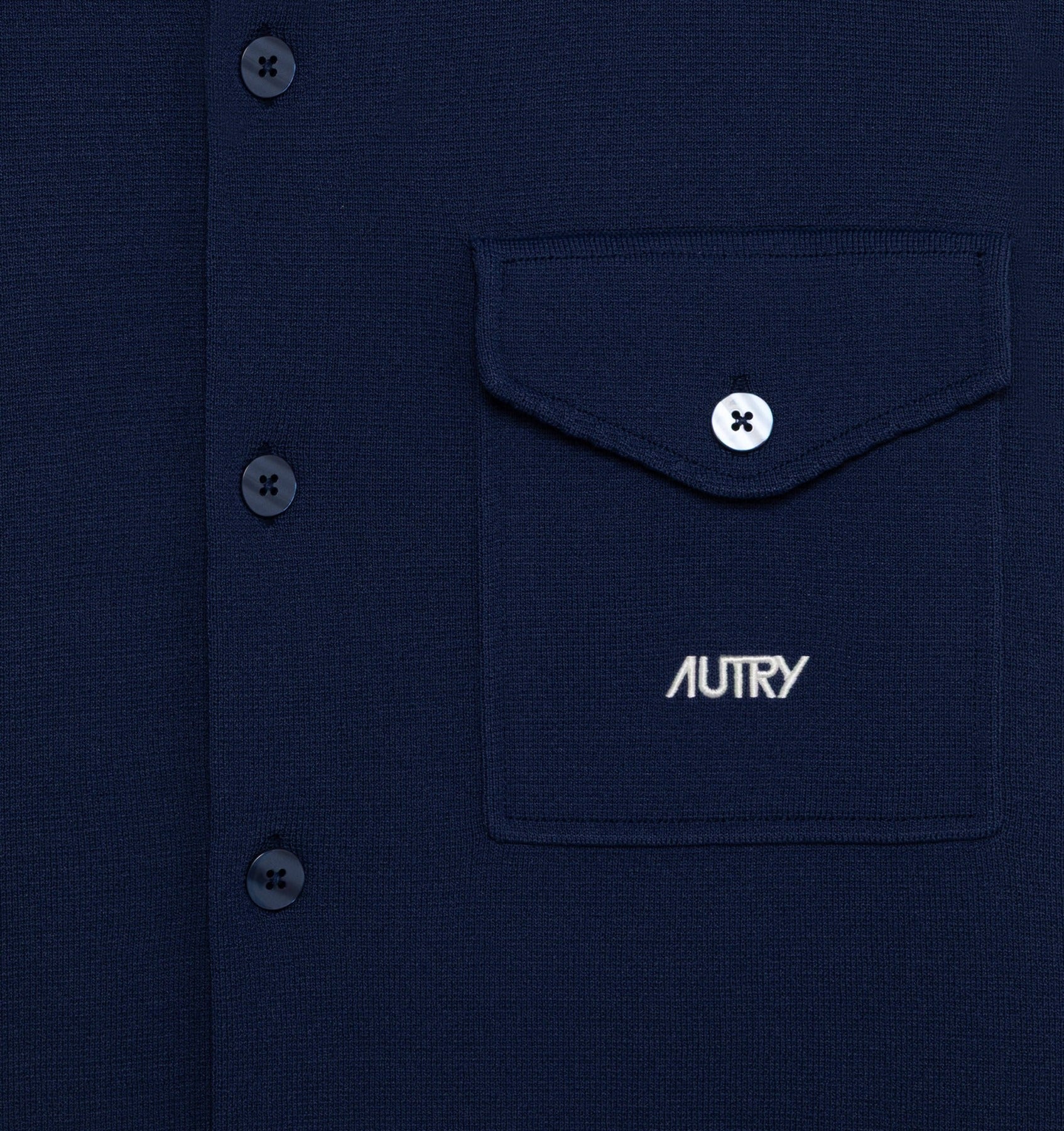 Autry JAPM026T giacca camicia uomo blu regular fit