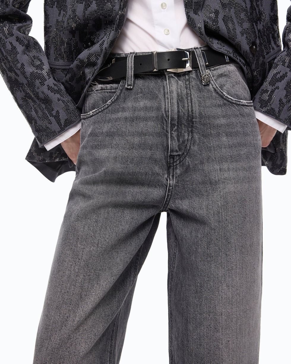 Pinko Estelle 103857-A2RY Jeans Donna Dark Grey Balloon