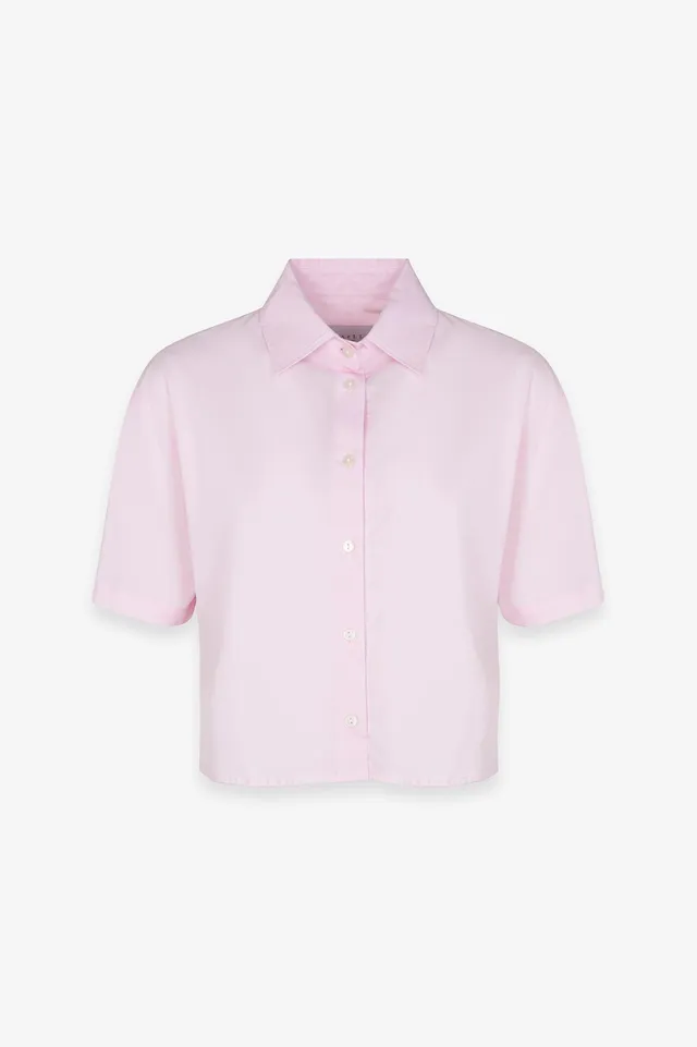 Gaelle Paris GAABW09858 camicia corta rosa popeline
