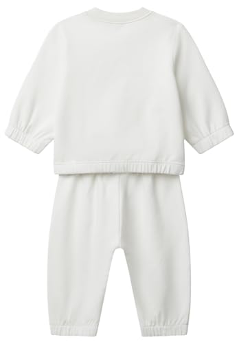 Benetton Felpe Tuta Completo Bimbo Giacca Bomber Pantaloni Cotone