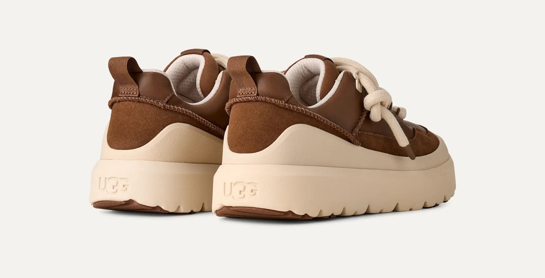 Ugg Heritage Utility 1170910 sneakers uomo Dark Chestnut pelle