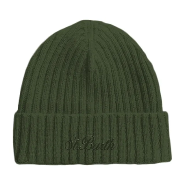 MC2 Saint Barth Wengen Wool berretto uomo military lana