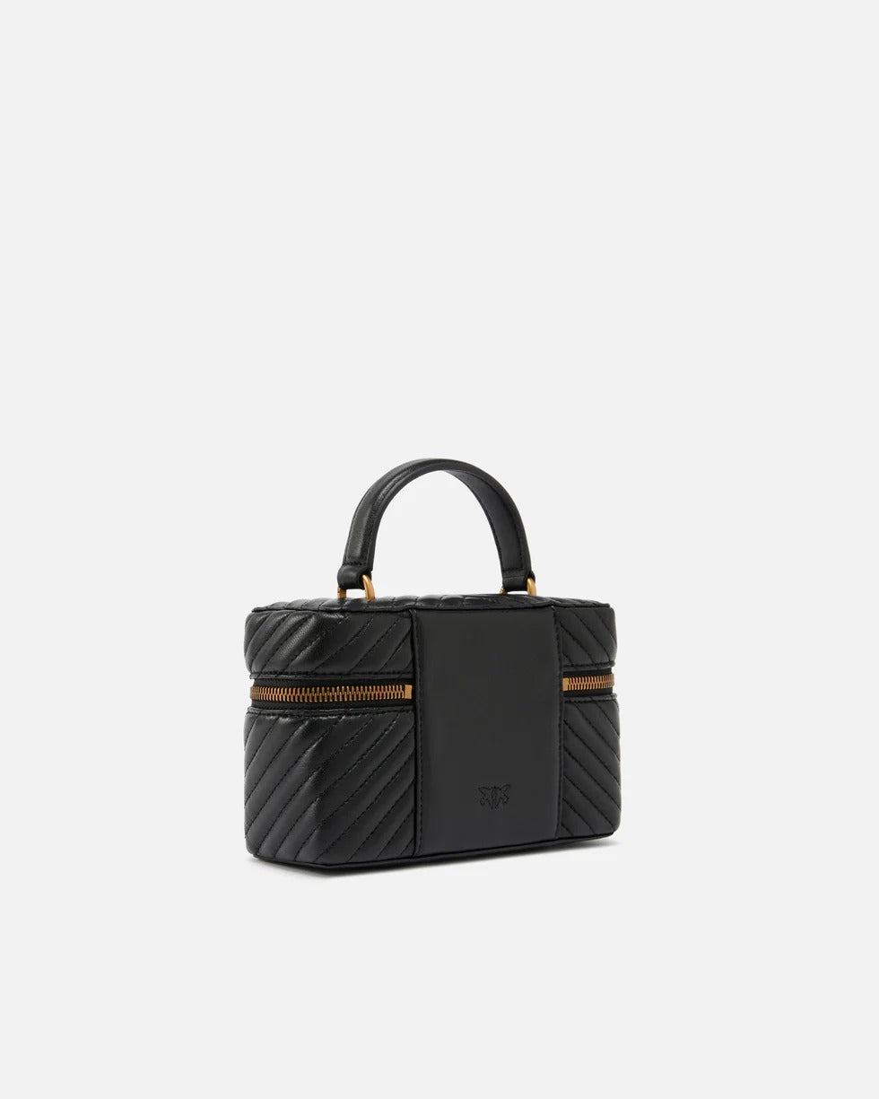 Pinko Vanity Soft Mini 106382 A0GK beauty nappa nero chevron