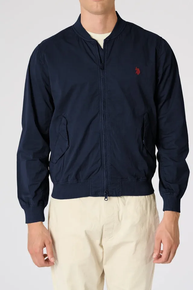 U.S. Polo Assn. Sakar US43125004 bomber blu cotone