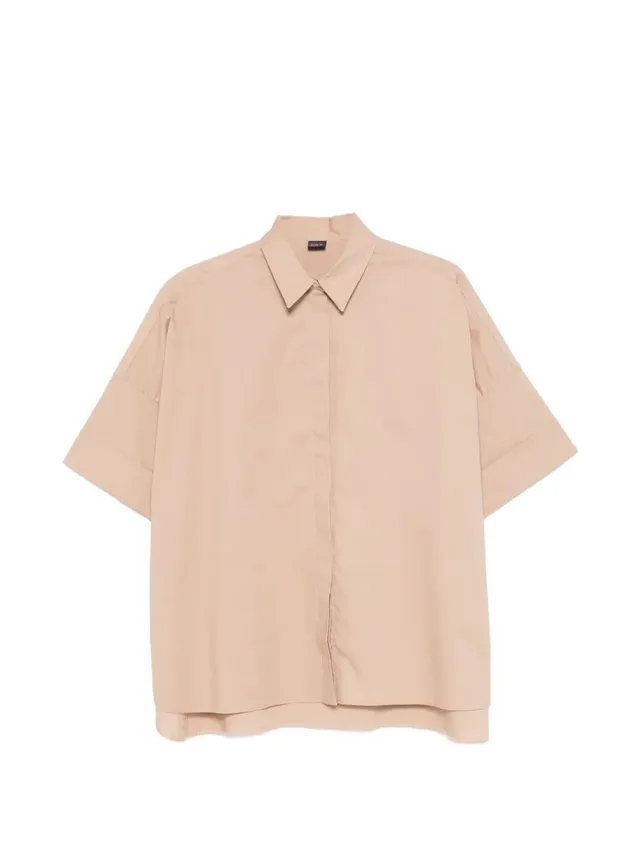 Fay Popeline NCWA552552SZG camicia donna beige righe comfort