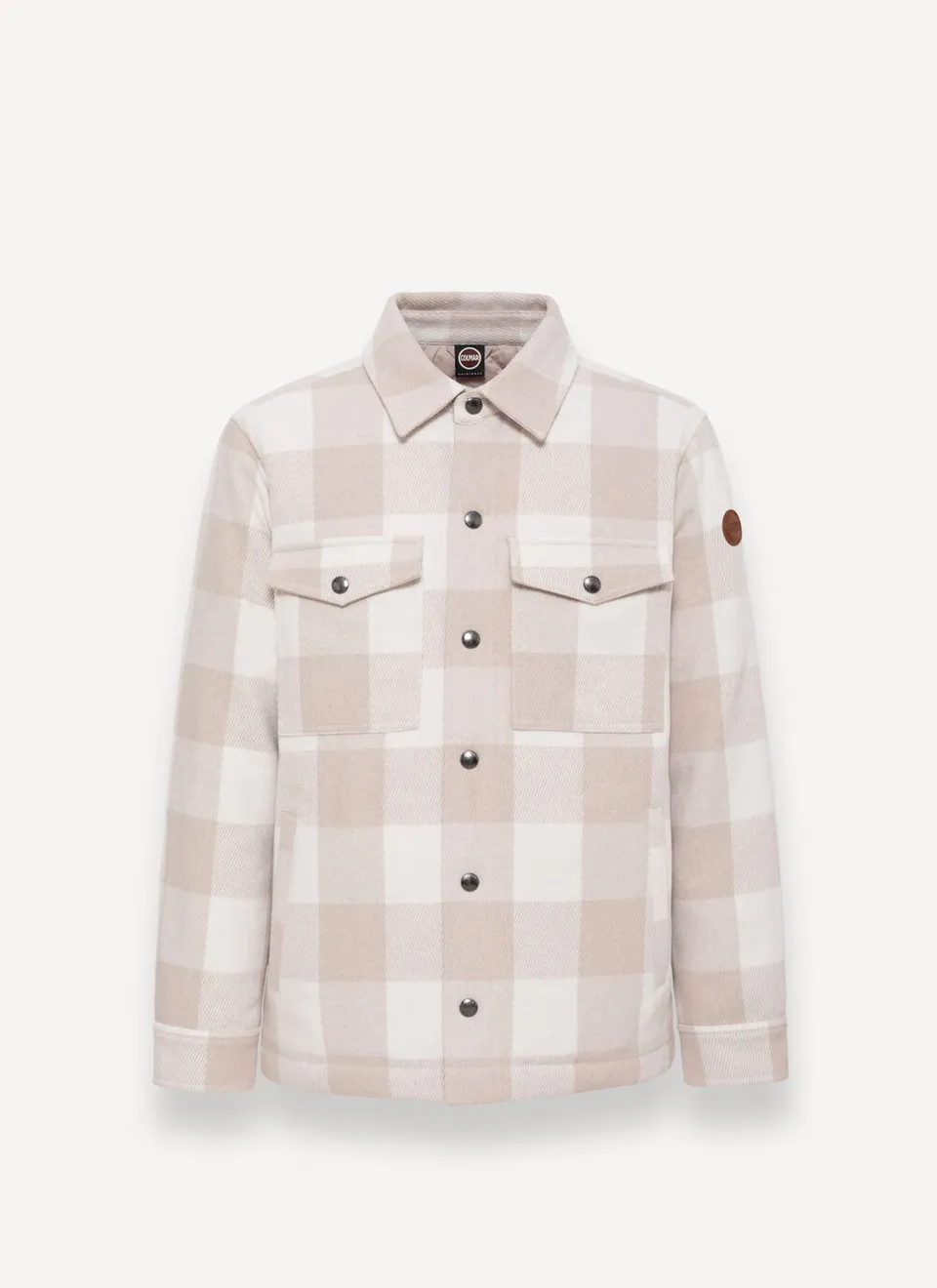 Colmar 11000011 overshirt uomo beige nude quadri