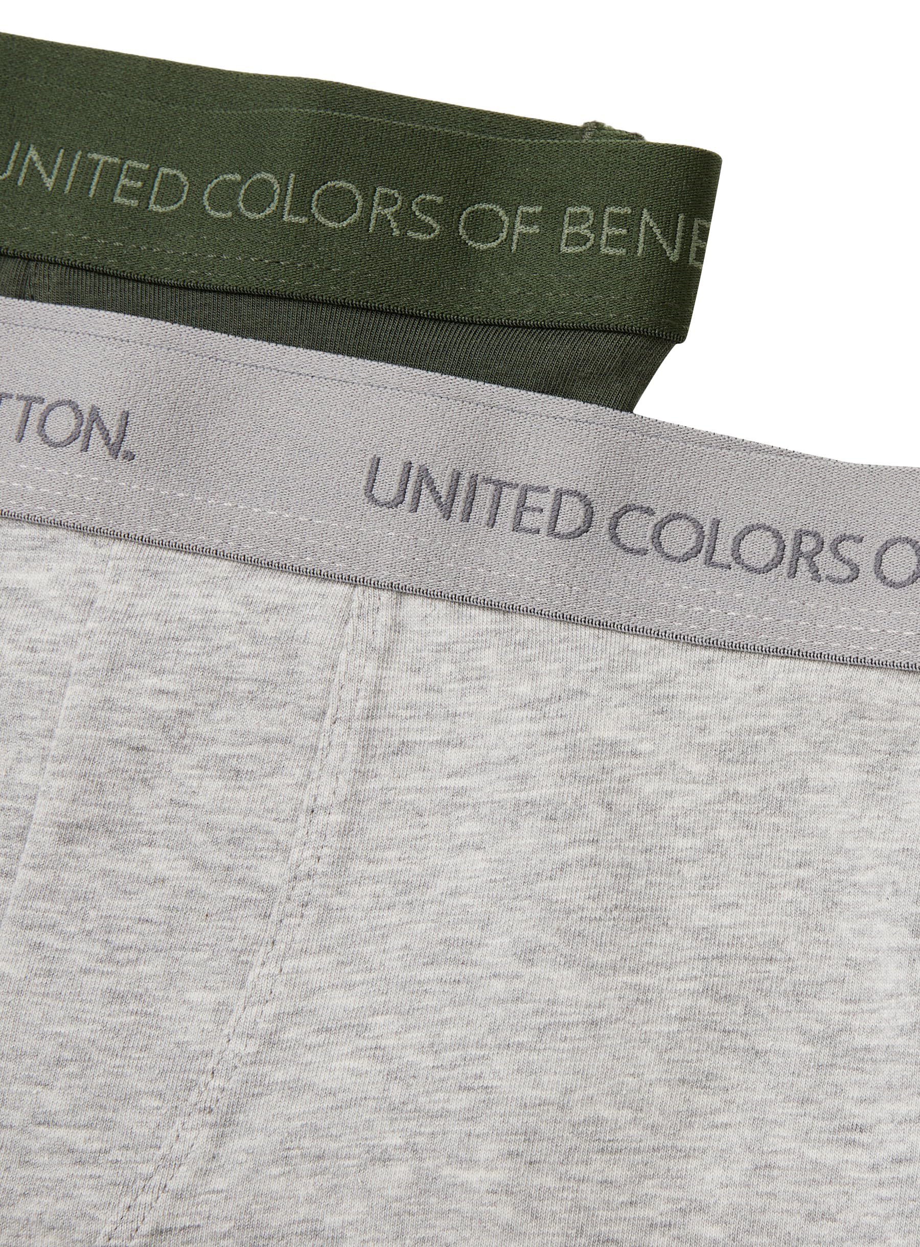 Benetton 3op80x230 set 2 boxer bambino verde taglia 90
