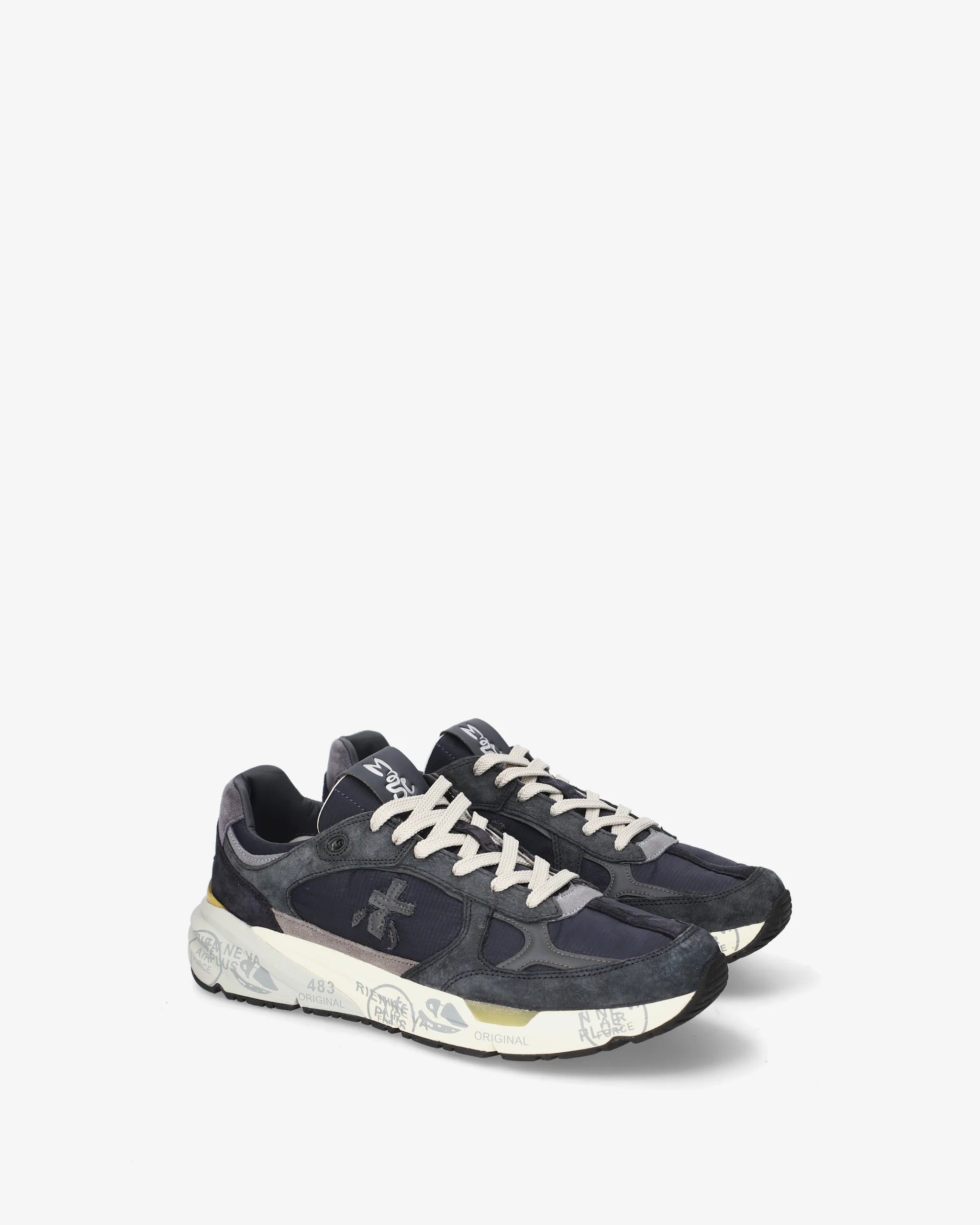 Premiata Mase 8428 sneaker uomo blu grigio suede