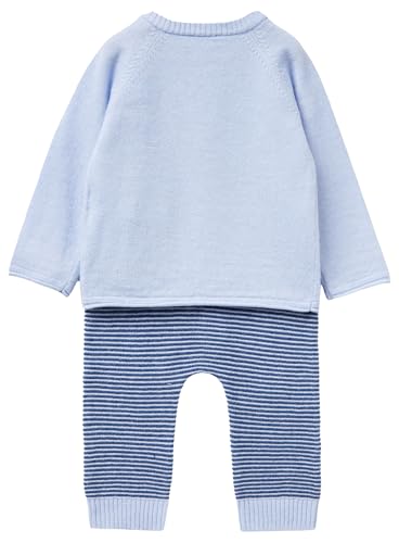 Benetton Felpe Tuta Completo Bimbo 74 Maglia Pantaloni Rigati
