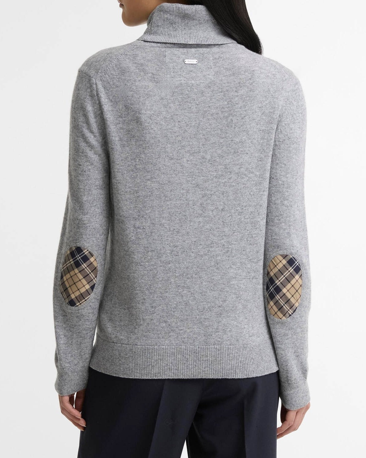 Barbour Pendle LKN1077 Maglia Dolcevita Grey Marl Lana