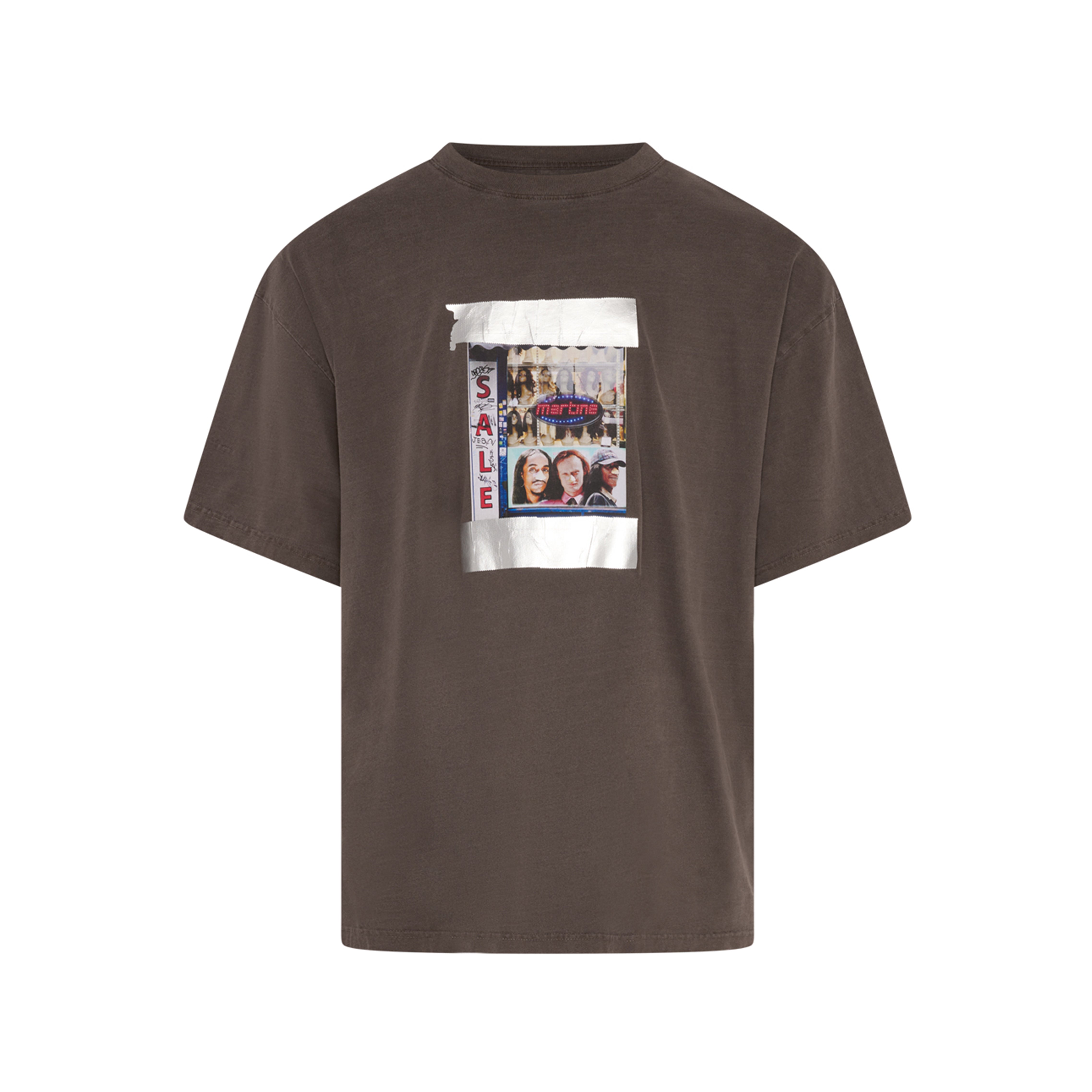 Martine Rose S/S Oversized T-Shirt maglietta marrone lavato