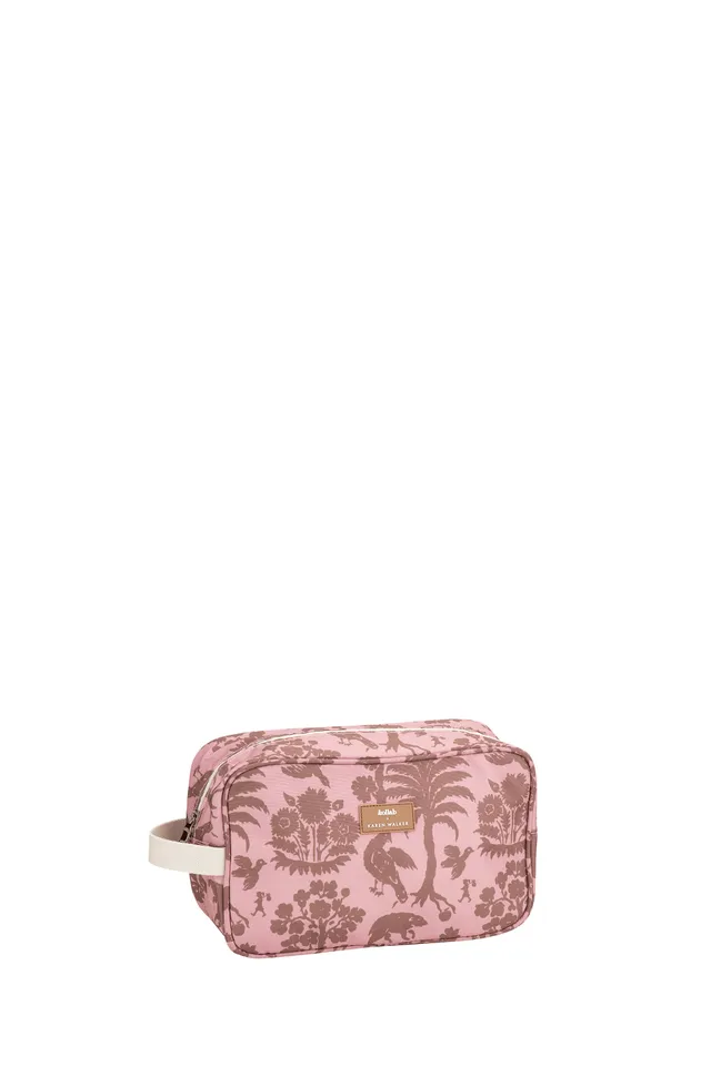 Karen Walker Travel Bag borsa rosa mocha animalier 28cm