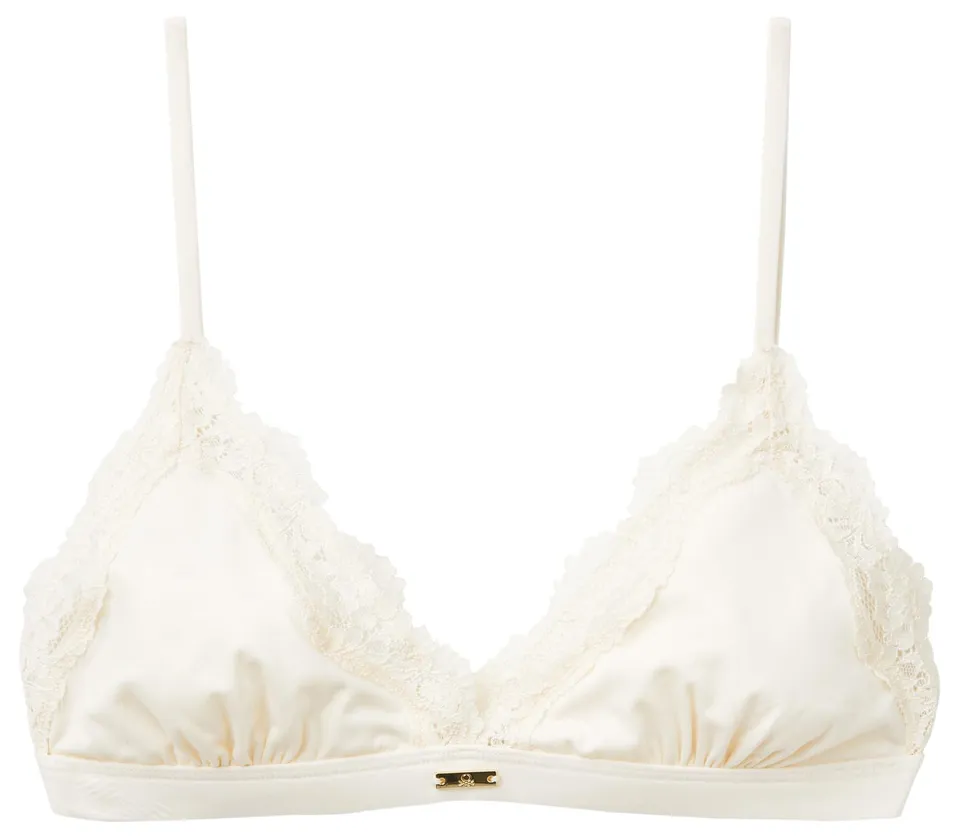 Benetton 30gj1r01w reggiseno donna M triangolo pizzo