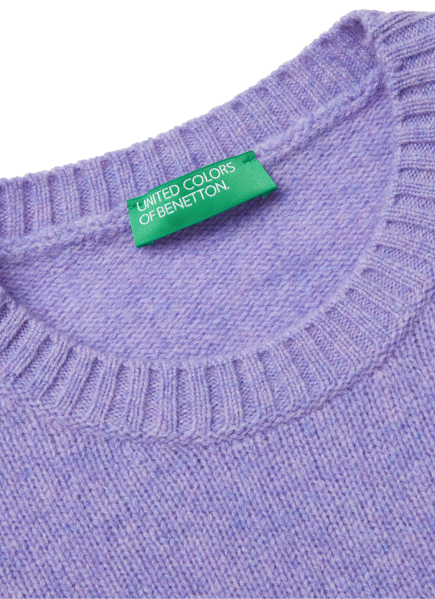 Benetton maglia donna girocollo regular manica lunga