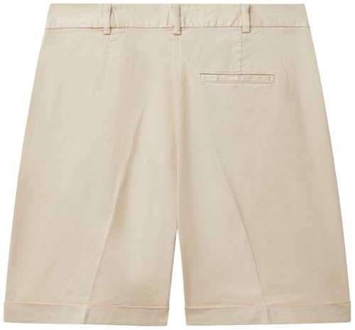 Benetton 4CDRD901W Bermuda Donna Beige in Cotone Regular Fit
