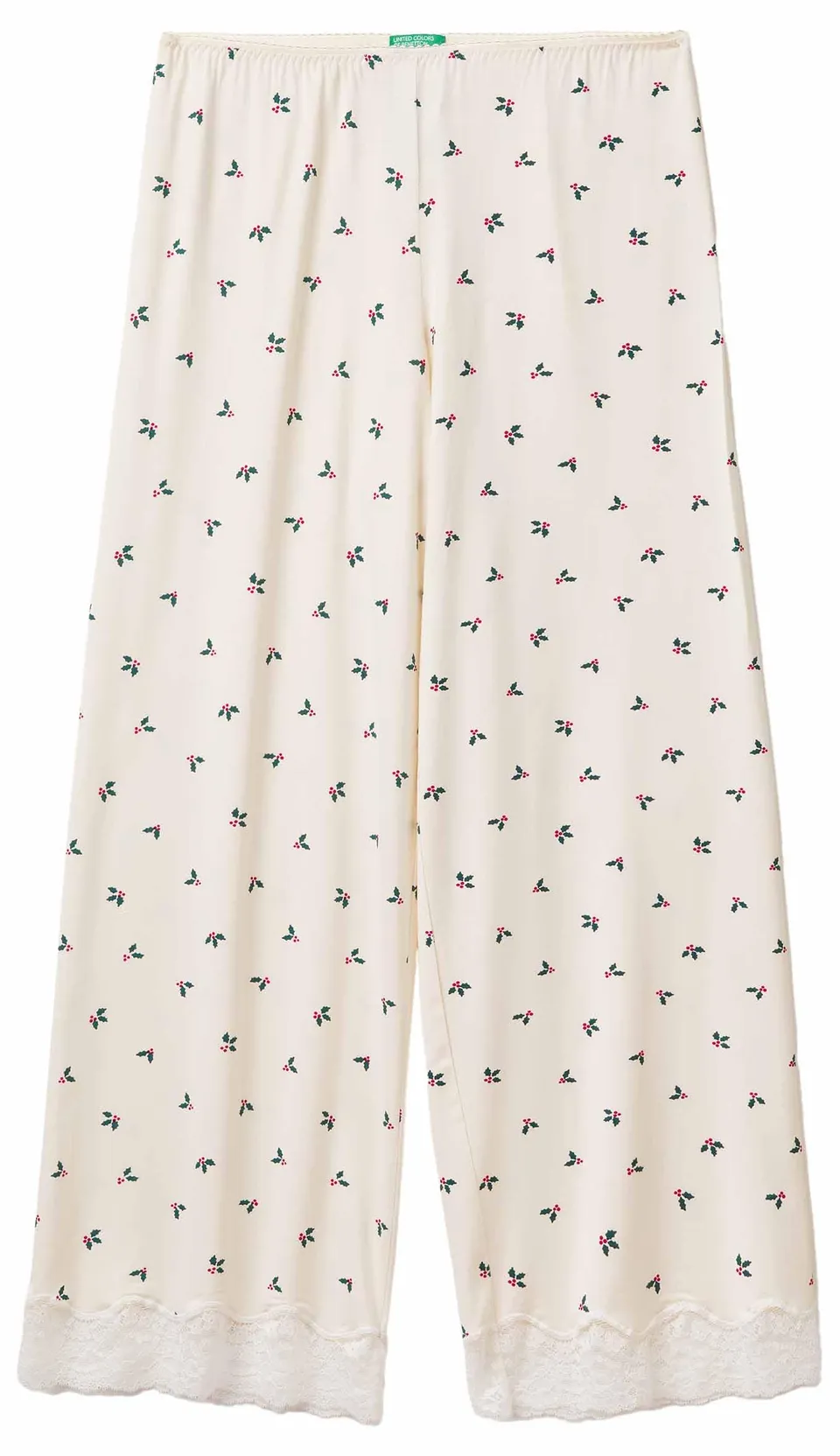 Benetton Pantaloni e Jeans Pantalone Donna Viscosa Pizzo
