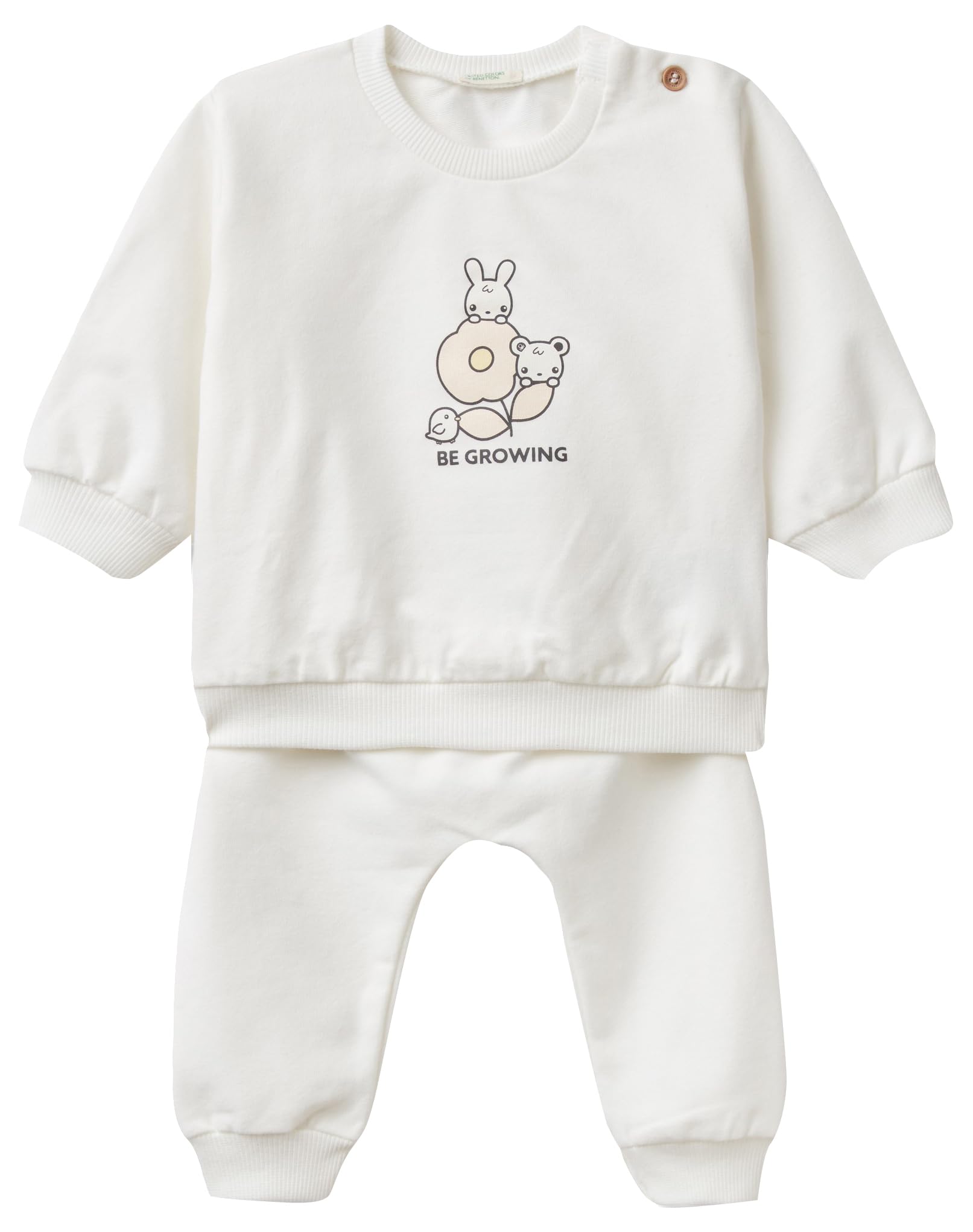 Benetton Pantaloni e Jeans Bimbi Pantalone Felpa Stampa 56