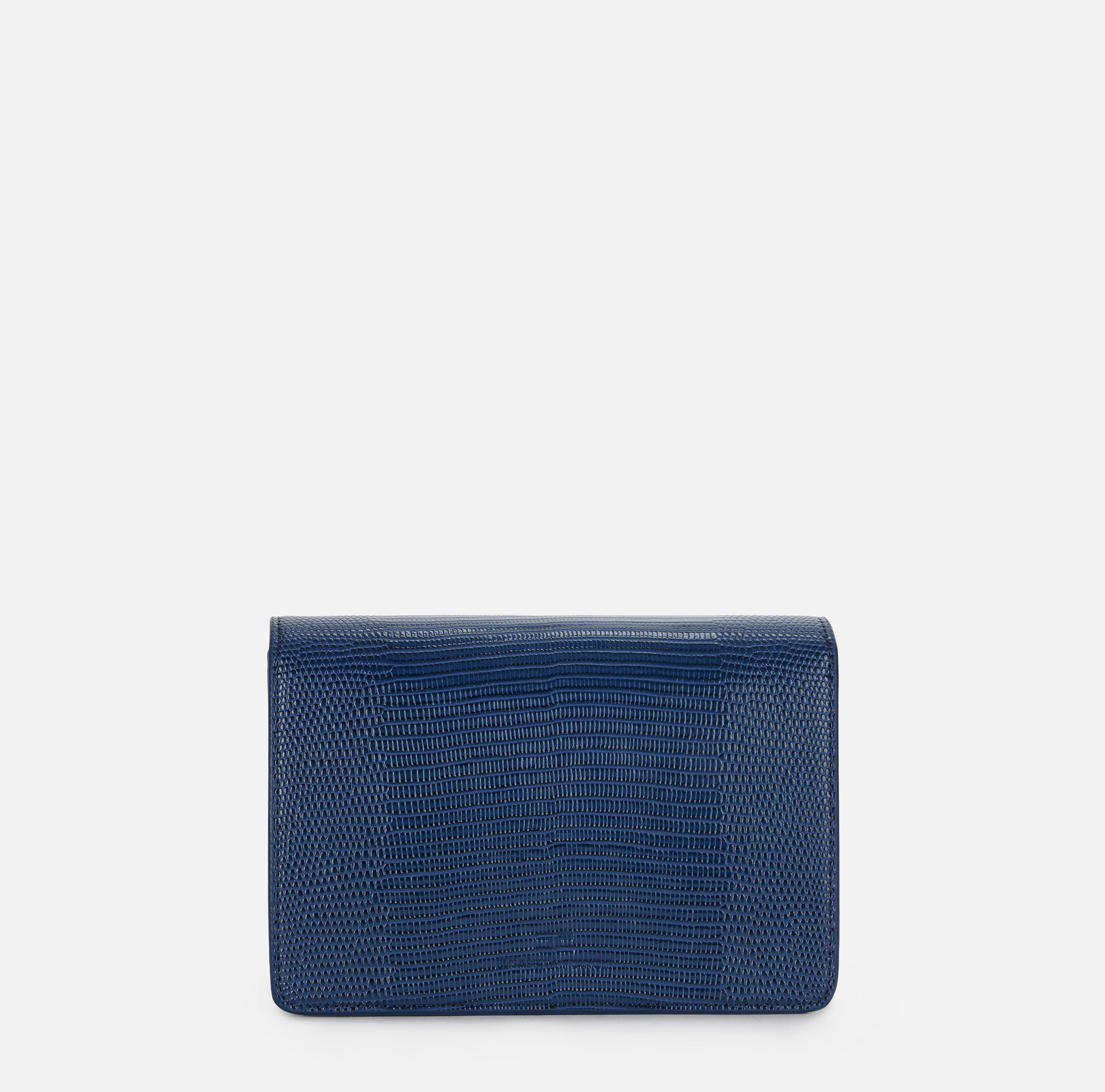 Elisabetta Franchi BS09A66E2 Borsa Blu Notte Lucertola