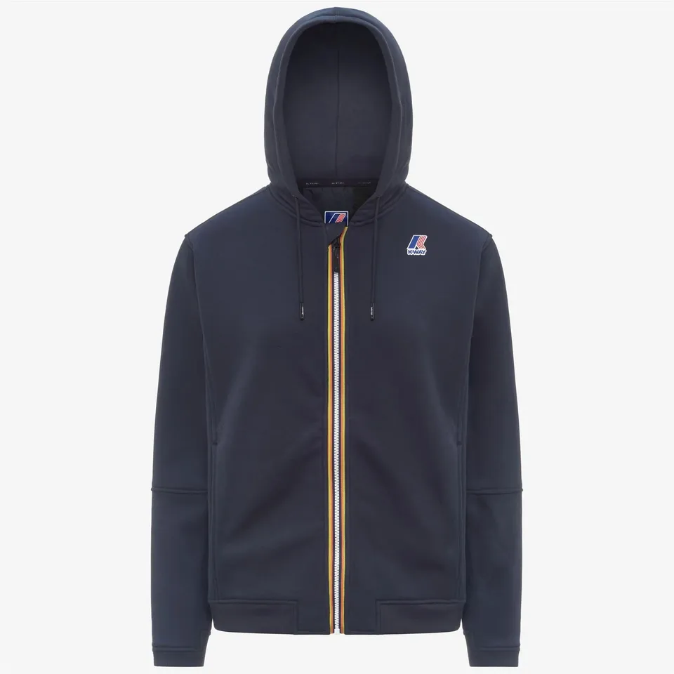K-Way Prosper K4147LW Felpa Unisex Blue Depth Cotone
