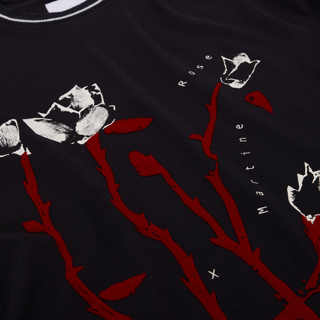 Martine Rose Osorno S/S T-Shirt maglietta nera cotone