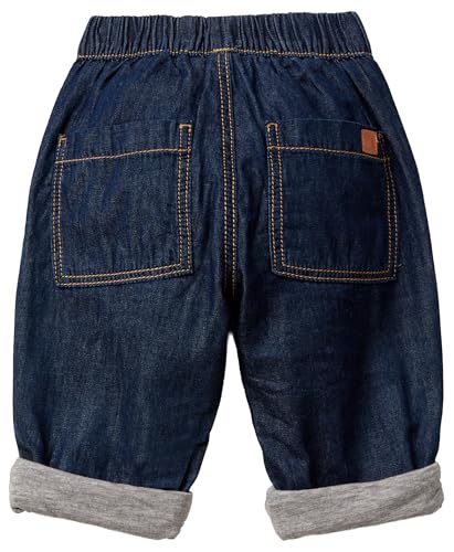 Benetton Pantalone Chambray Jersey Melange Bimbo Coulisse