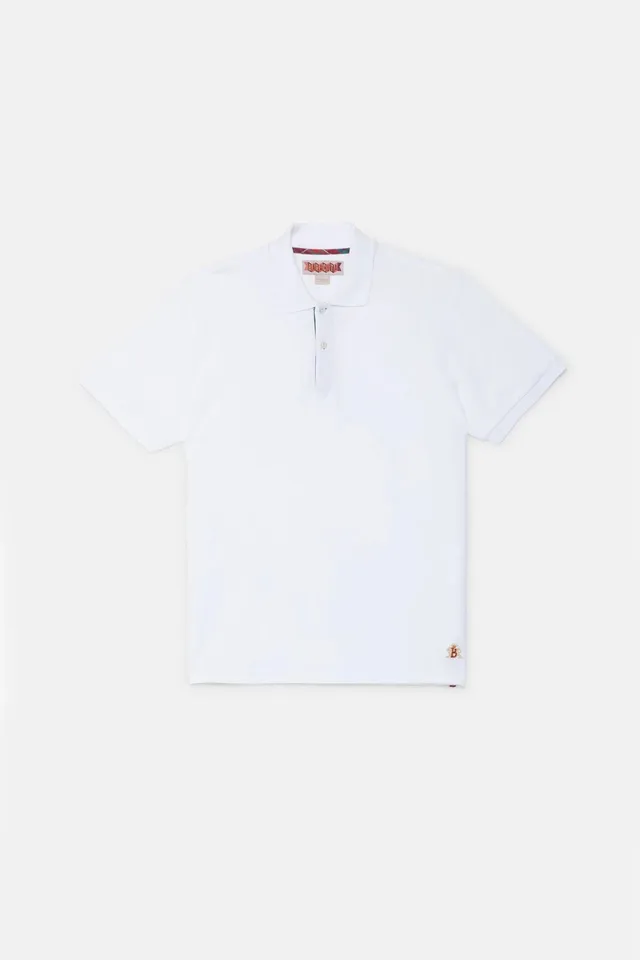 Baracuta BRP0L0027 Polo Uomo Bone White Cotone