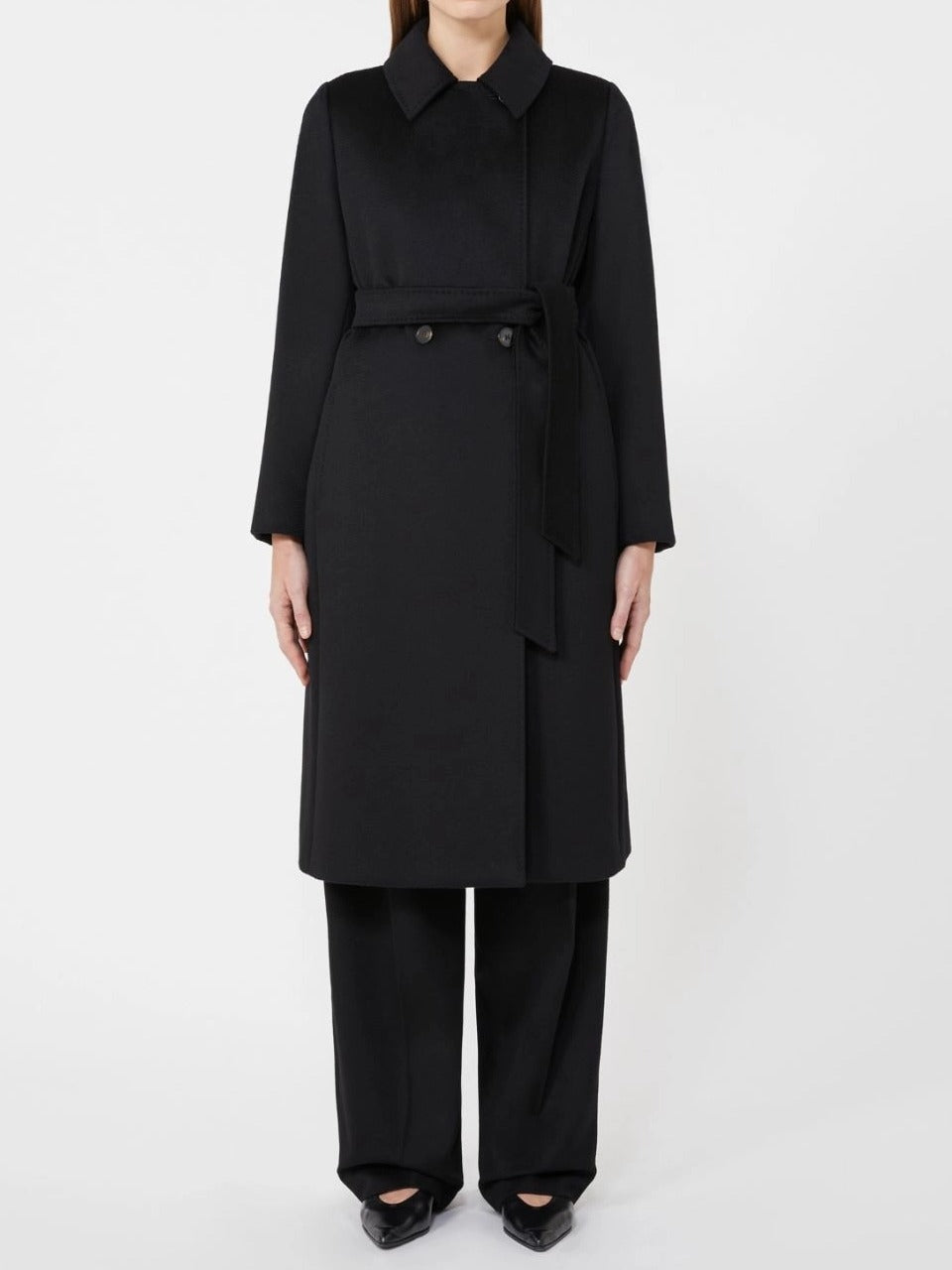 Max Mara Studio BCOLLAGE013 cappotto donna nero lana