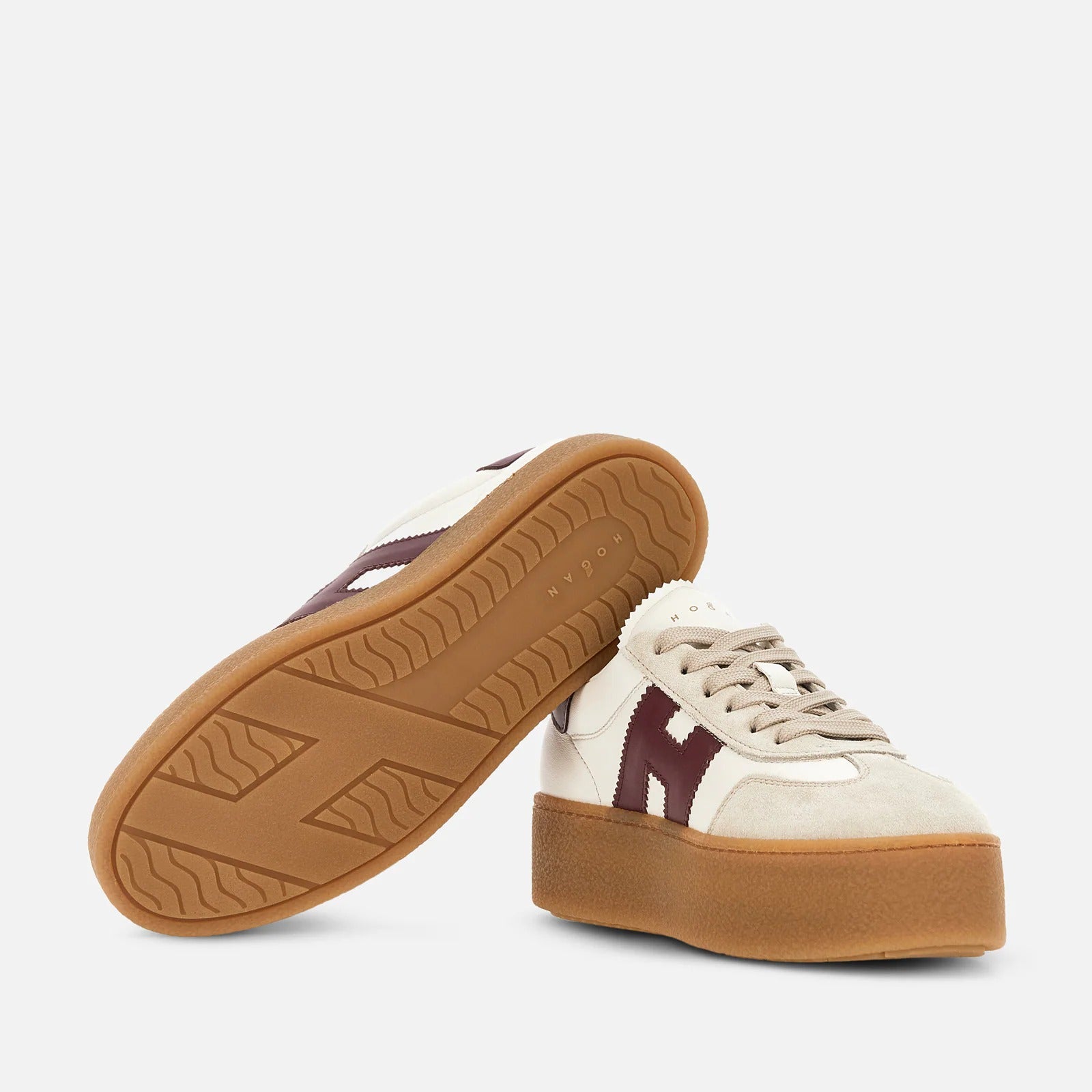 Hogan Cool H698 HXW6980 Sneaker Avorio Bordeaux