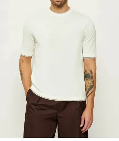 Eleventy M76MAGM31 Maglia Cotone Bianco Beige Uomo