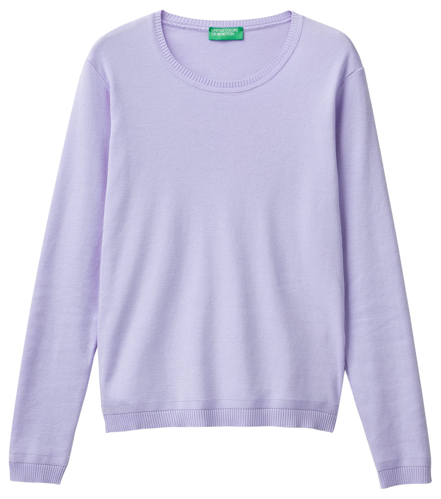 Benetton Maglia Girocollo 1091d1m08 Maglione Donna Beige
