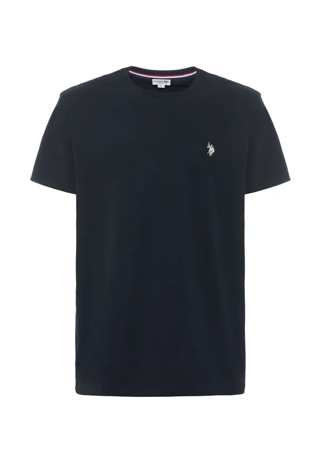 U.S. Polo Mick US43154015 t-shirt uomo nero cotone