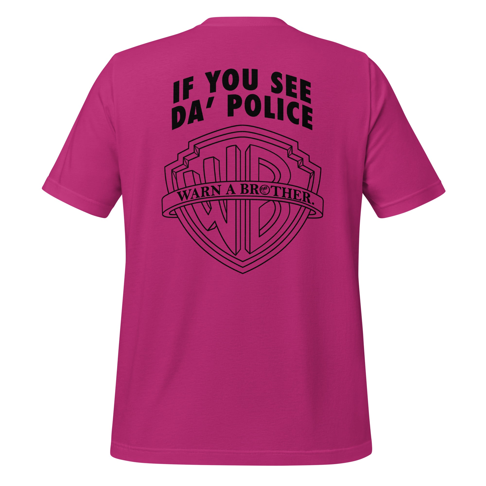 Pure Trash If You See Da Police Maglietta Uomo Cotone Stampata