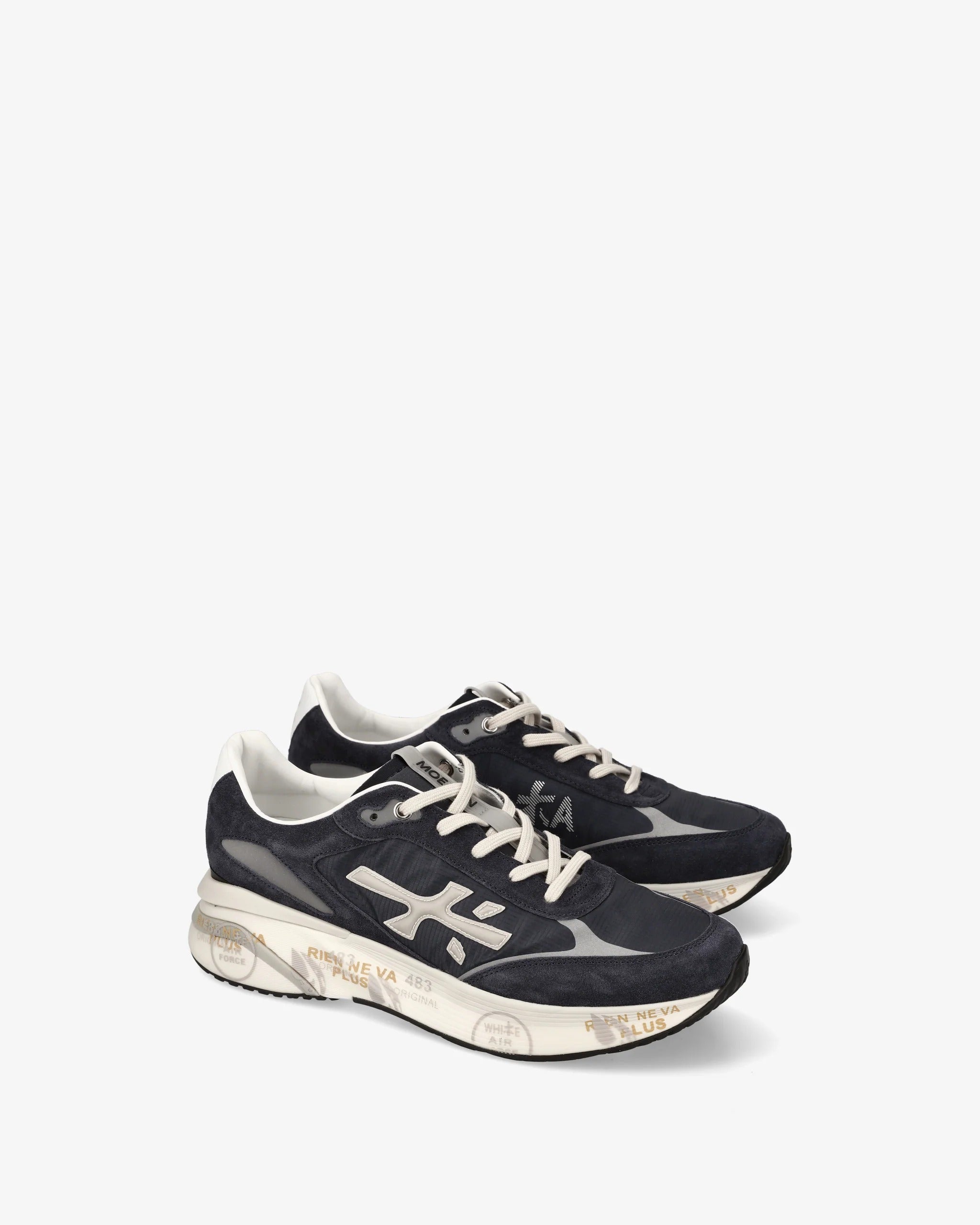 Premiata Moerun 7306 sneakers uomo blu tessuto mesh