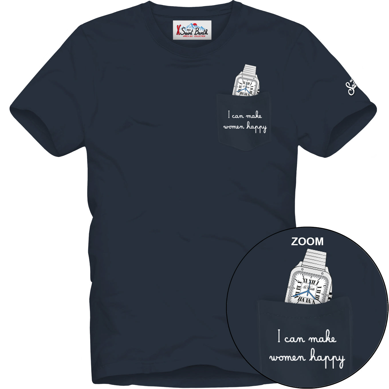 MC2 Saint Barth Connor 00263M t-shirt uomo navy grafica
