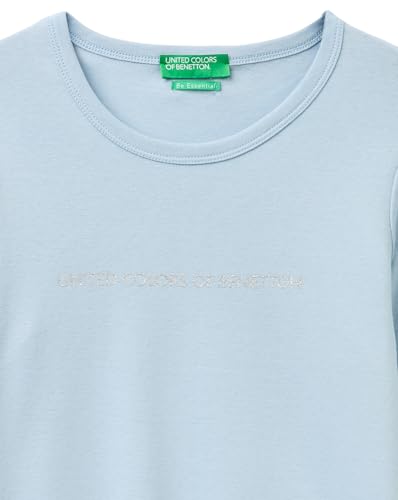 United Colors of Benetton T-Shirt Donna Manica Lunga Glitter
