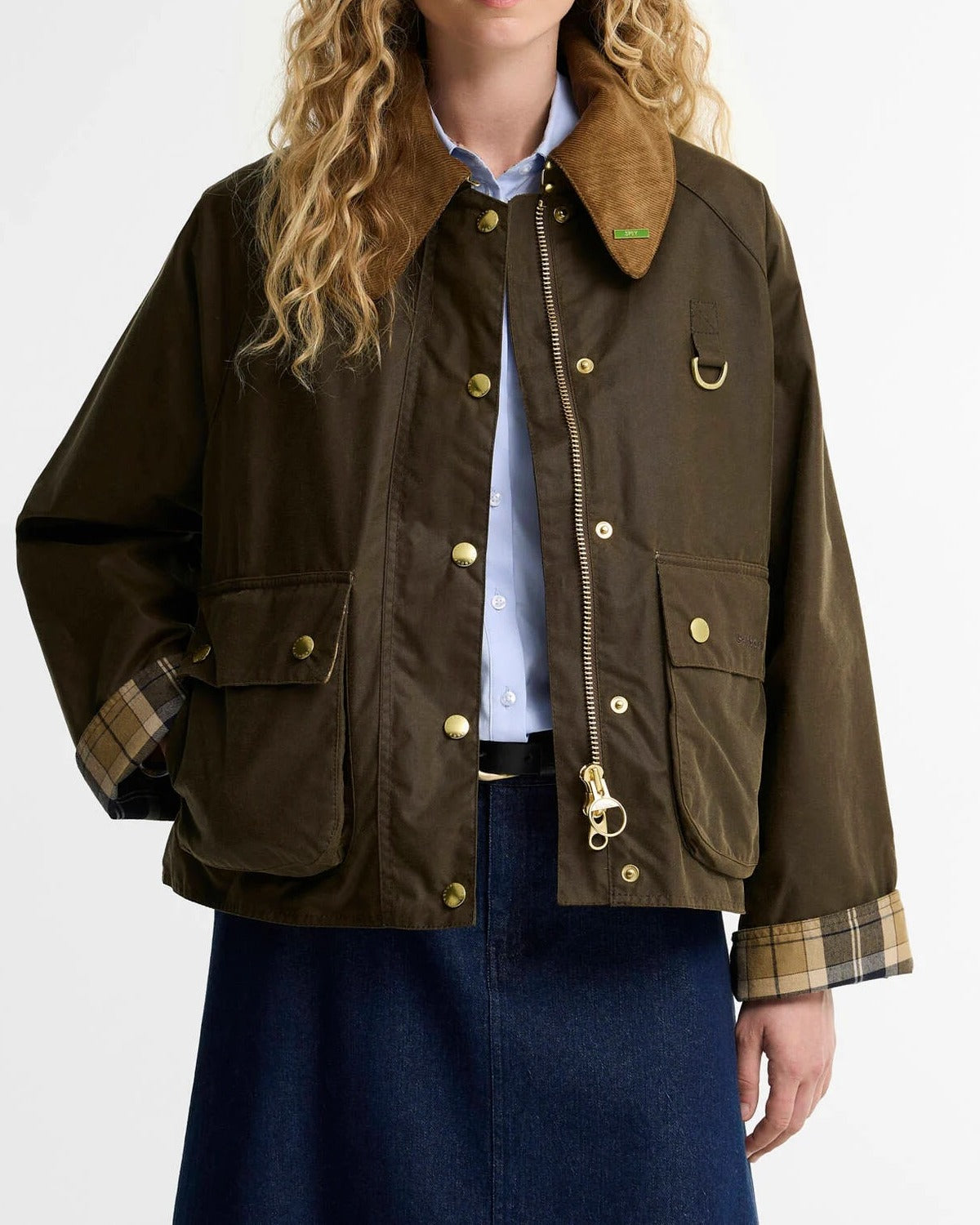 Barbour Modern Spey giacca donna beech cerata Icons