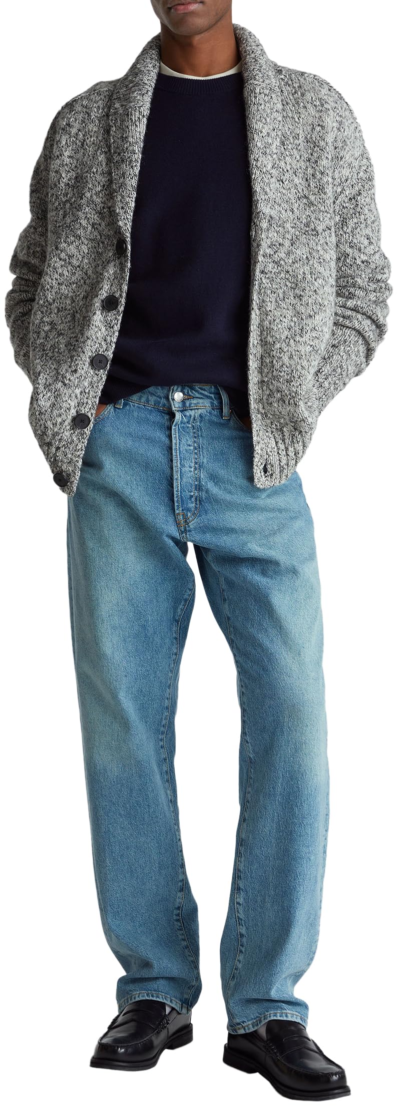Benetton 1y6sk10a7 Maglione Uomo M girocollo over